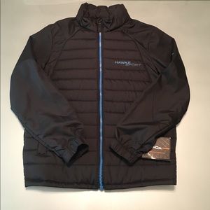 NWT: Hawke & Co. Cadet Collar Full Zipper Jacket